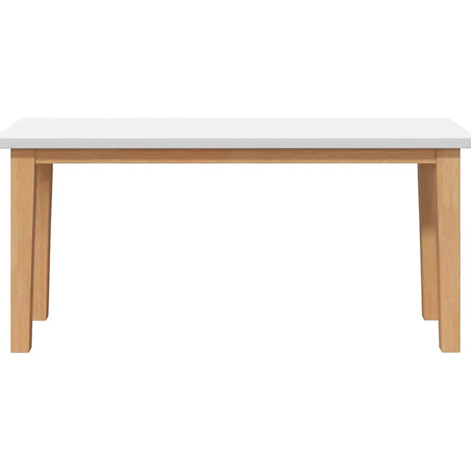 Banc 90 cm bois massif caoutchouc vidaXL