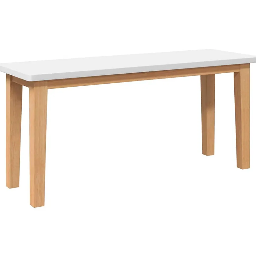 Banc 90 cm bois massif caoutchouc vidaXL