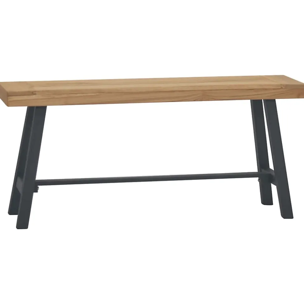 Banc 110 cm Bois massif de teck vidaXL