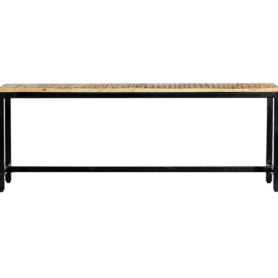 Banc à dîner 120 cm Bois de manguier massif brut vidaXL