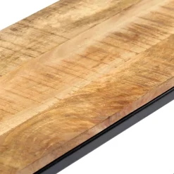 Banc à dîner 120 cm Bois de manguier massif brut vidaXL