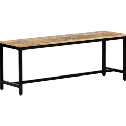 Banc à dîner 120 cm Bois de manguier massif brut vidaXL