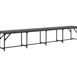 Banc à manger gris foncé 248x32x45 cm acier et tissu vidaXL
