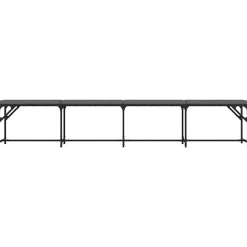 Banc à manger gris foncé 248x32x45 cm acier et tissu vidaXL
