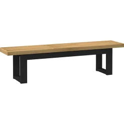 Banc à manger NOAIN pieds en forme de U 180x40x45 cm massif pin vidaXL