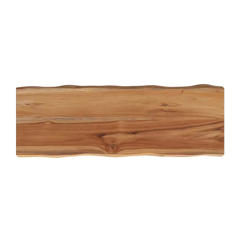 Banc 2 places en bois de teck recyclé 90 cm - Vic