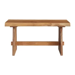 Banc 2 places en bois de teck recyclé 90 cm - Vic