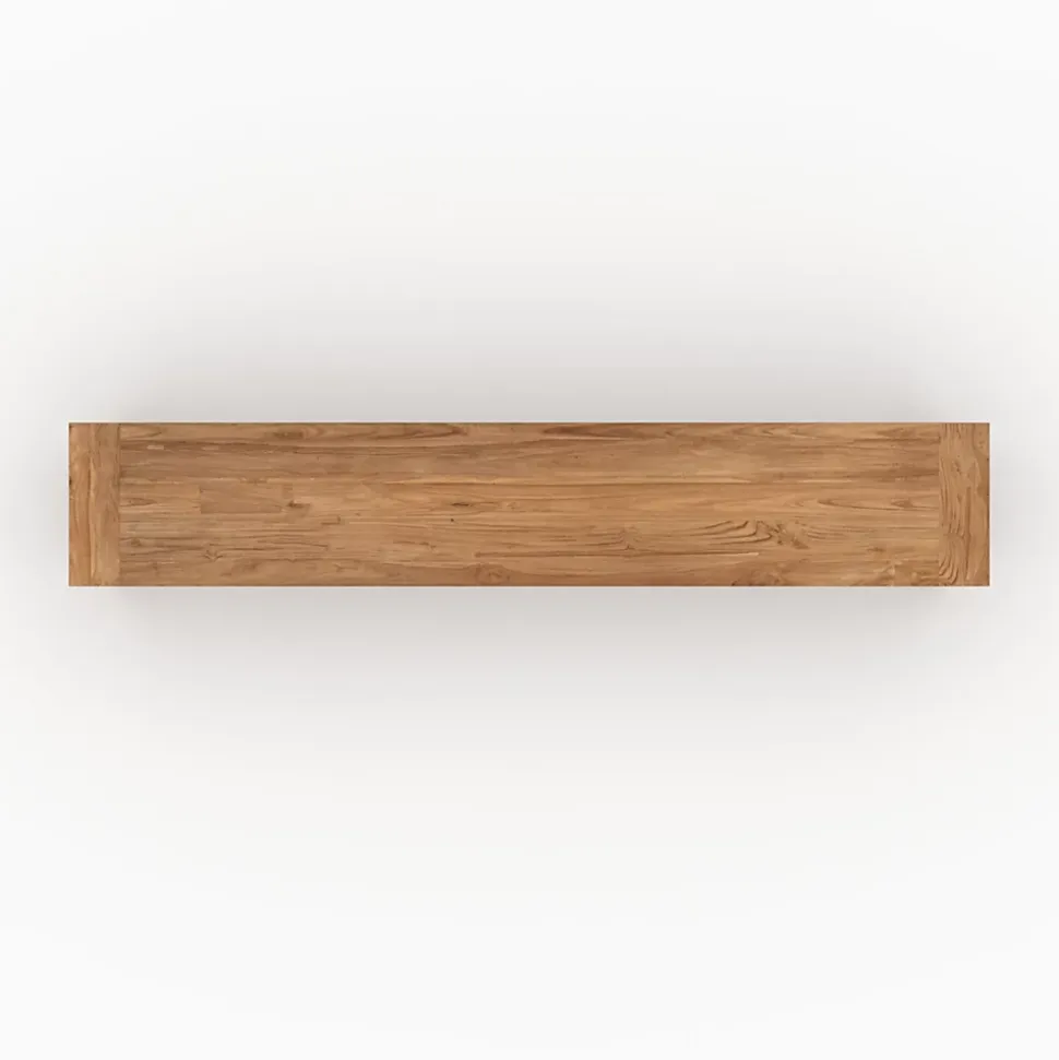 Banc 3 places en bois de teck recyclé 200 cm - Mémo