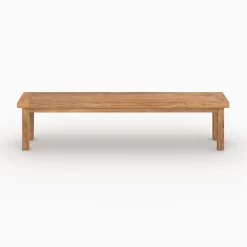 Banc 3 places en bois de teck recyclé 200 cm - Mémo
