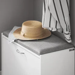 Banc Armoire à Chaussures 1 abattant avec Coussin Meuble d'entrée Coffre, FSR16-HG, SoBuy