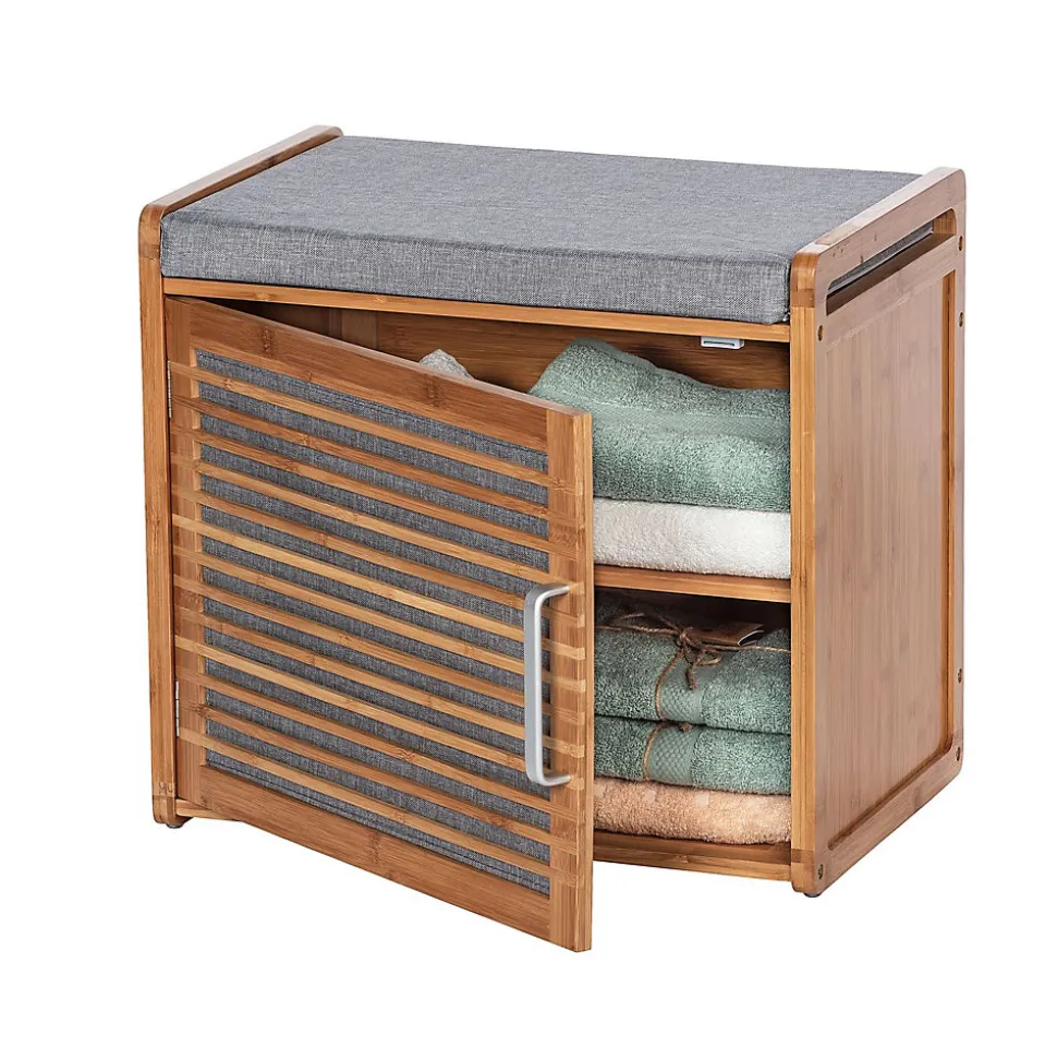 Banc armoire de salle de bain en bambou Bahari