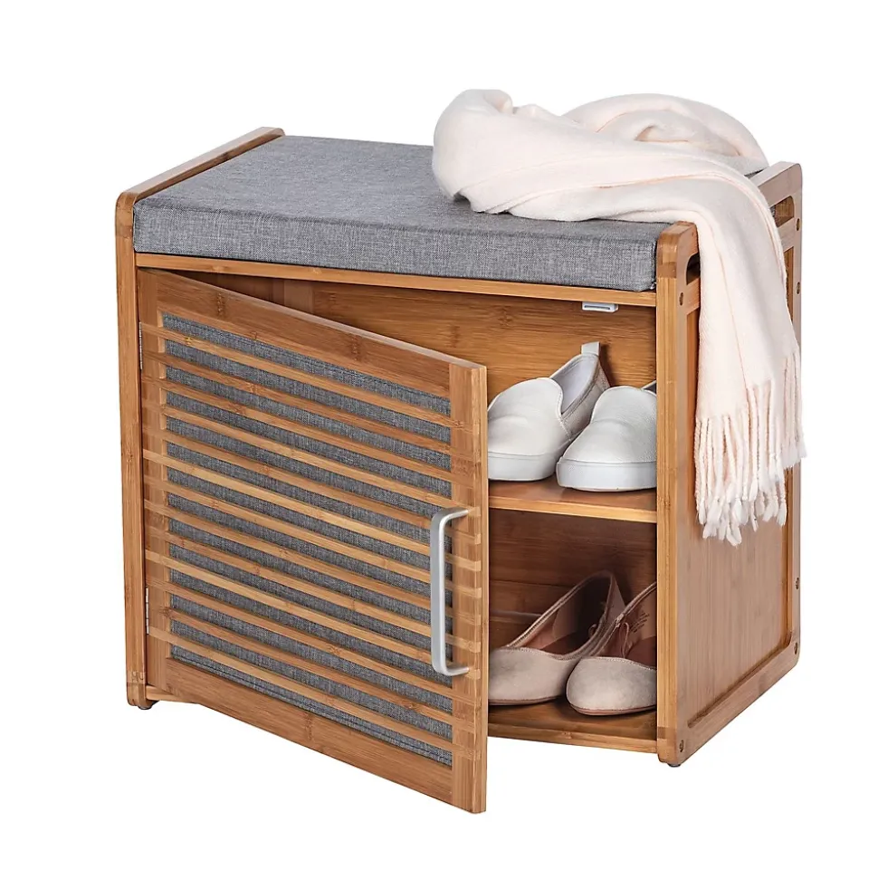 Banc armoire de salle de bain en bambou Bahari