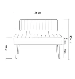 Banc Barthelemy, Banc polyvalent, Sièges pour les invités, Coffre multifonctionnel, 90x39 h40 cm, Chêne et Vert