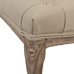 Banc bois beige marron 112x36x50cm