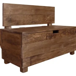 Banc bois massif d'acajou 86x40x60 cm vidaXL