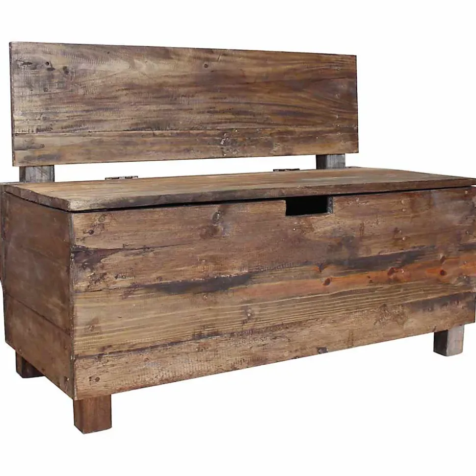 Banc bois massif d'acajou 86x40x60 cm vidaXL