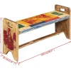 Banc Bois massif recyclé 100x30x50 cm vidaXL