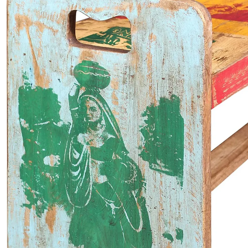 Banc Bois massif recyclé 100x30x50 cm vidaXL