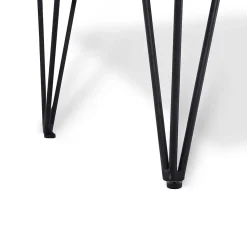 Banc coffre ALIX tissu bouclette blanc