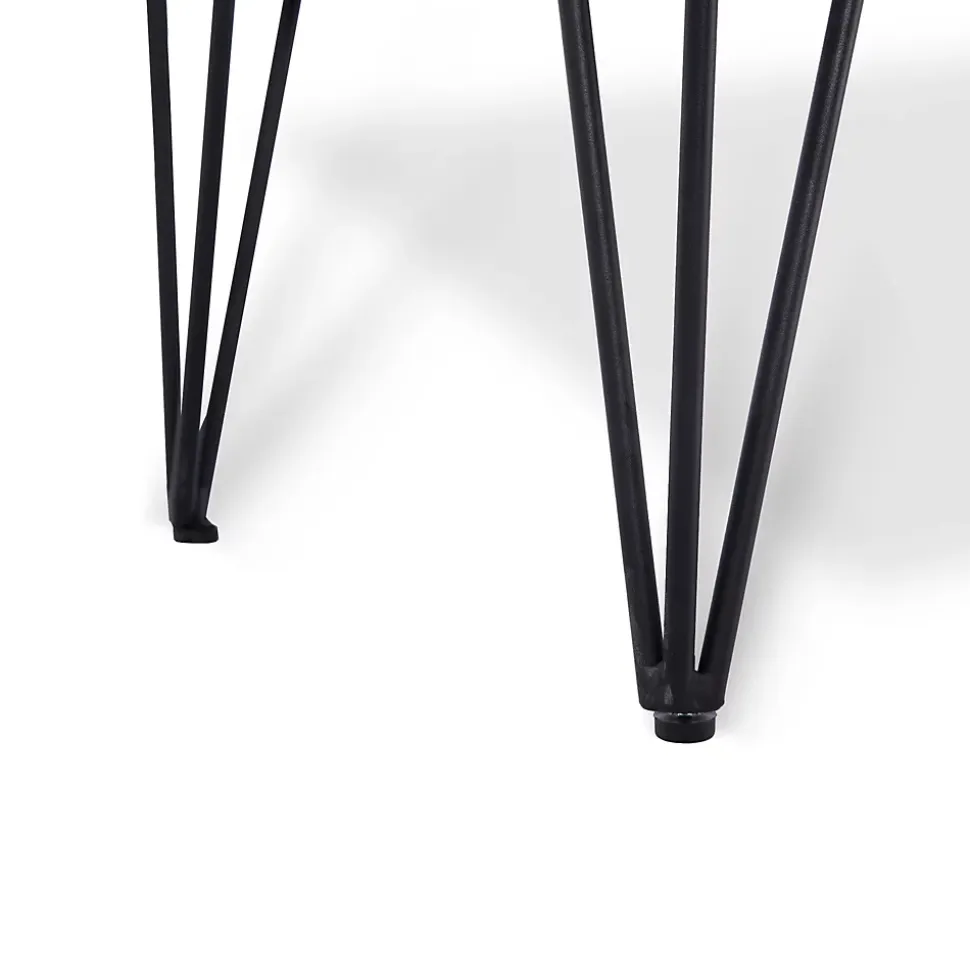 Banc coffre ALIX tissu bouclette blanc