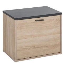 Banc Coffre Chaussures Chêne Naturel Beaux Meubles 9 paires