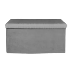 Banc coffre de rangement velours côtelé Giullia