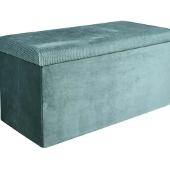 Banc coffre de rangement velours côtelé Giullia