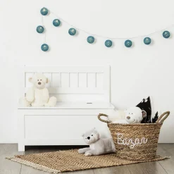 Banc coffre enfant blanc en bois - Atmosphera