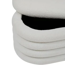 Banc coffre Giulia blanc 110x46cm - Atmosphera