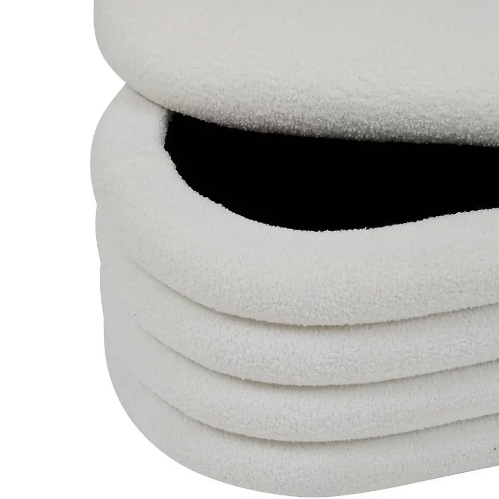 Banc coffre Giulia blanc 110x46cm - Atmosphera