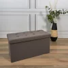 Banc coffre pliable Eleonor 76 x 38 x 38 Type: Banc et banquette