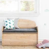 Banc coffre pour enfant en pin massif 62x90x38 cm