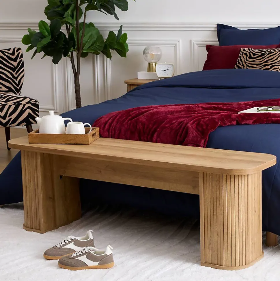 Banc Colva 140x35x45 cm Naturel - Atmosphera