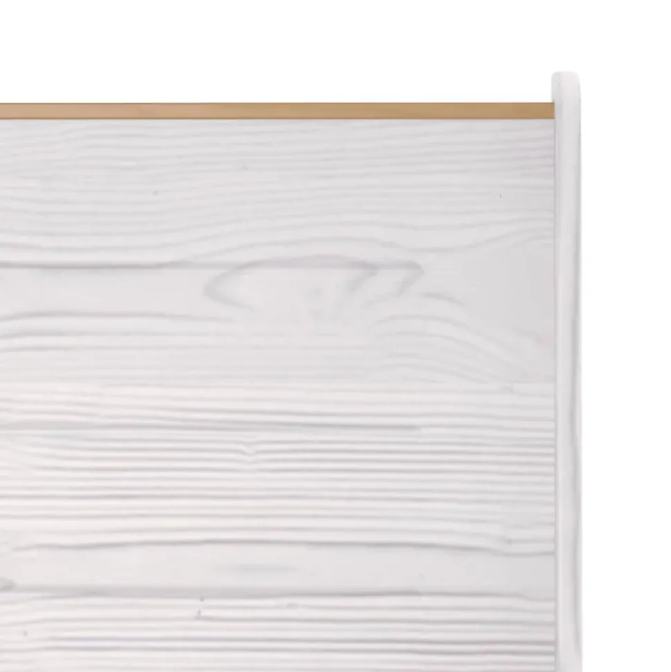 Banc d'angle REINE 151 cm marron miel et blanc bois pin solide vidaXL