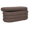 Banc Dartford avec rangement pratique - Bouclé marron 103 x 45 x 44 cm, HN1238