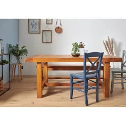Banc de ferme 4 places en bois de chêne massif L195 - LA BRESSE