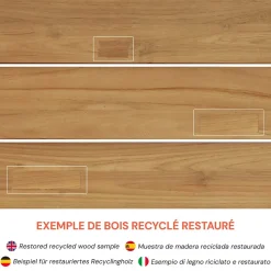 Banc de jardin en bois de teck 4 personnes - Soraya