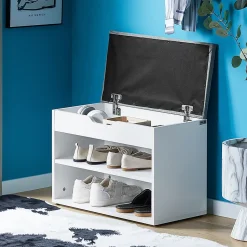 Banc de Rangement à chaussures 2 étages avec coussin, FSR25-HG, SoBuy