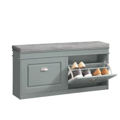 Banc de Rangement à Chaussures 2 Portes Abattants, FSR64-HG, SoBuy