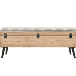 Banc de rangement 110 cm Bois de sapin massif vidaXL