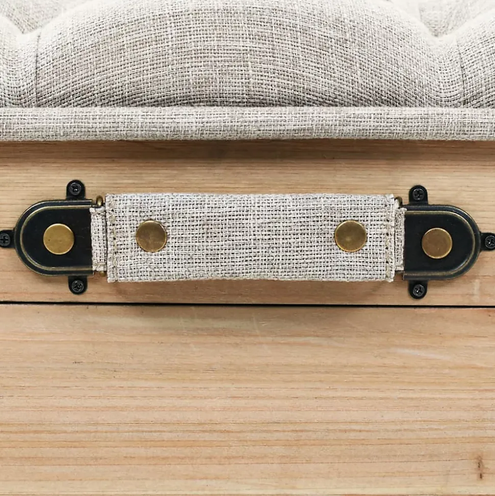 Banc de rangement 110 cm Bois de sapin massif vidaXL