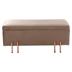 Banc de rangement Dals 118 x 40 x 42 cm marron en.casa