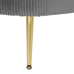 Banc de rangement en velours SOLARO