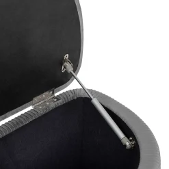 Banc de rangement en velours SOLARO
