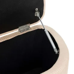 Banc de rangement en velours SOLARO