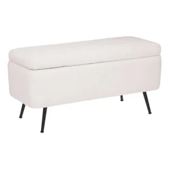 Banc de rangement en velours AURORA