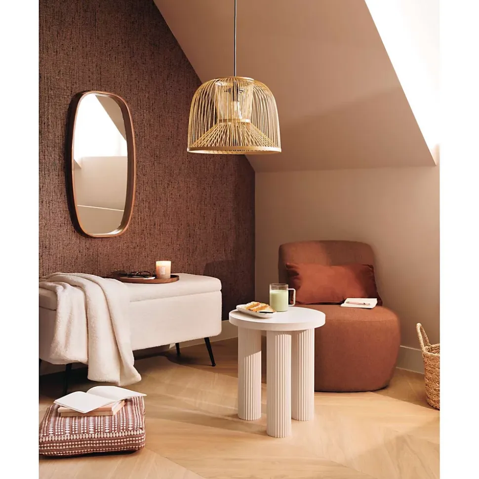 Banc de rangement en velours AURORA