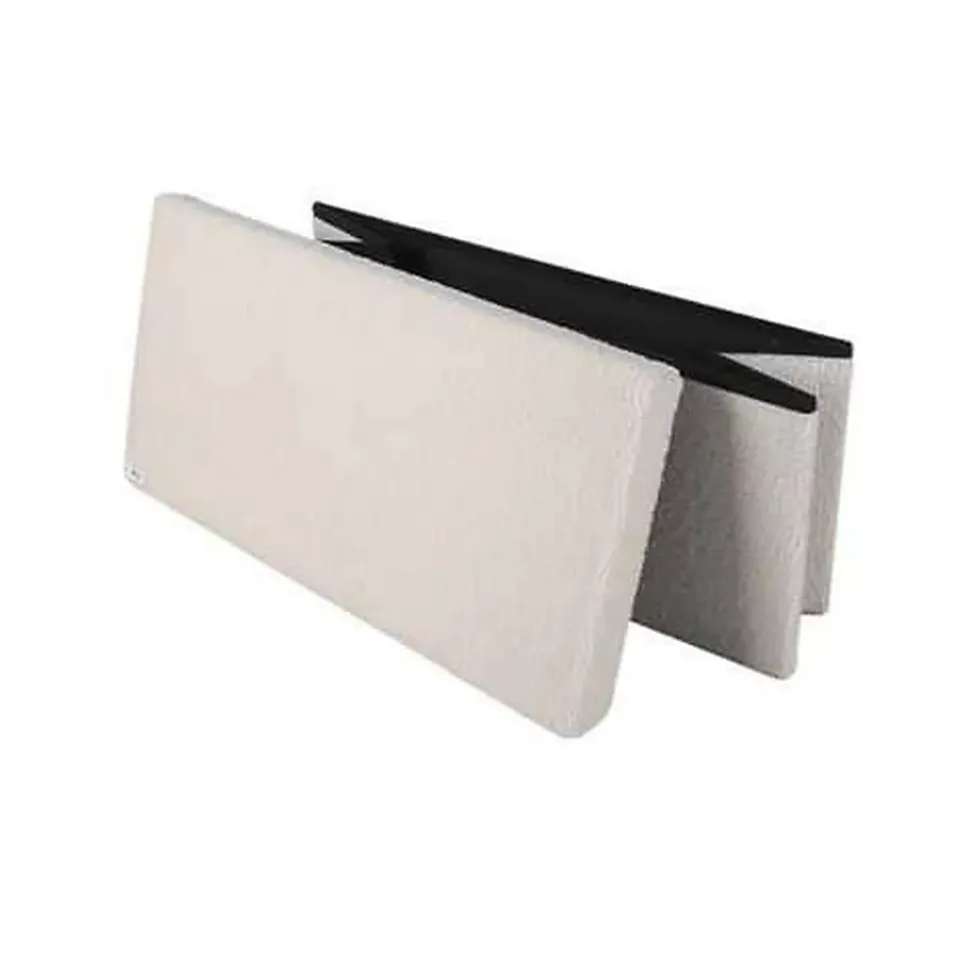 Banc de rangement pliable Kube revêtement bouclette