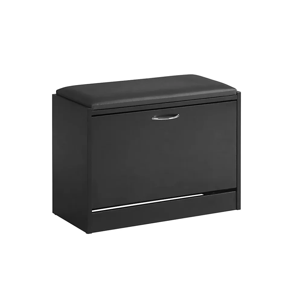 Banc de rangement pour chaussures 1 porte abattant, FSR16-SCH, SoBuy