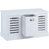 Banc de rangement TRIENT, 3 caisses, blanc